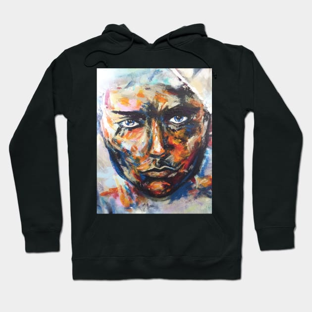 Insane man painting Hoodie by NJORDUR